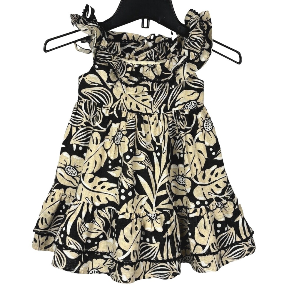 NWOT Tommy Bahama Toddler Girls Linen Sleeveless Sundress 24M Tropical Beach